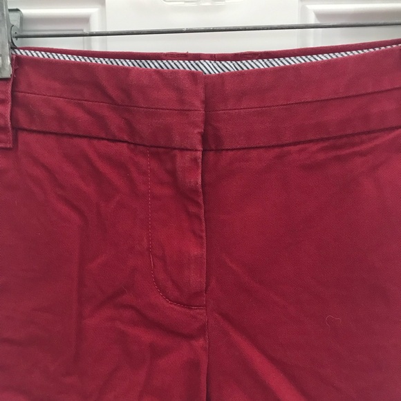 J. CREW Weathered Classic Twill Dark Red Chino SHORTS - Picture 3 of 8